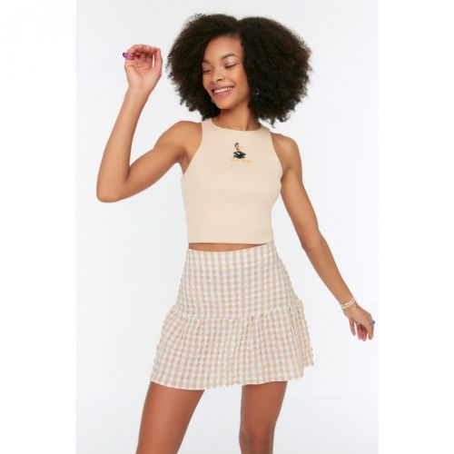 Trendyol Brown Mini Skirt