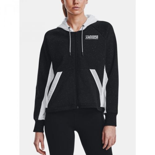 Under Armour Sweatshirt Rival + FZ Hoodie-BLK - Women