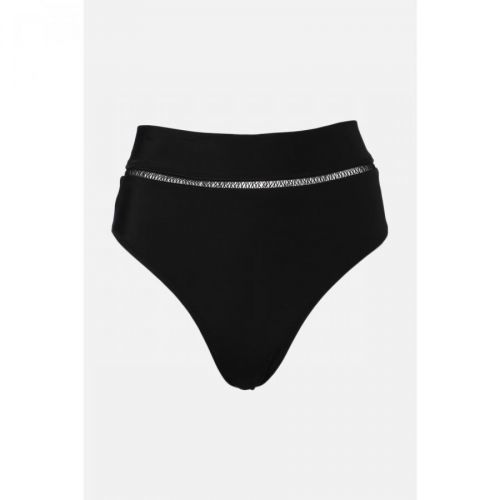 Trendyol Black Mesh Detailed Bikini Bottoms