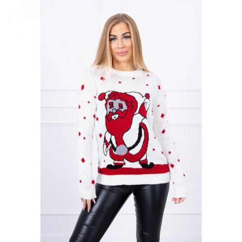 Sweater with Santa Claus ecru