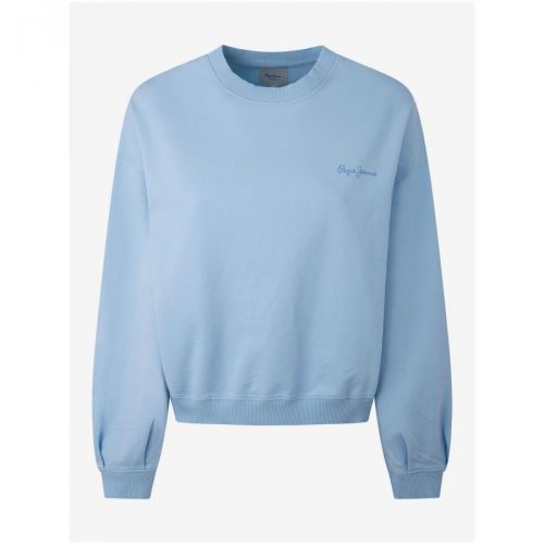 Light Blue Women's Sweatshirt Pepe Jeans Terry - Women