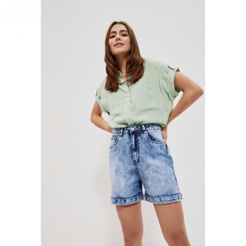 High waist denim shorts