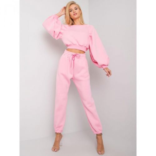 RUE PARIS Pink women's sweatshirt set