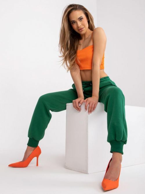 Teplákové nohavice-EM-DR-712.39P-tmavo zelená jedna veľkosť