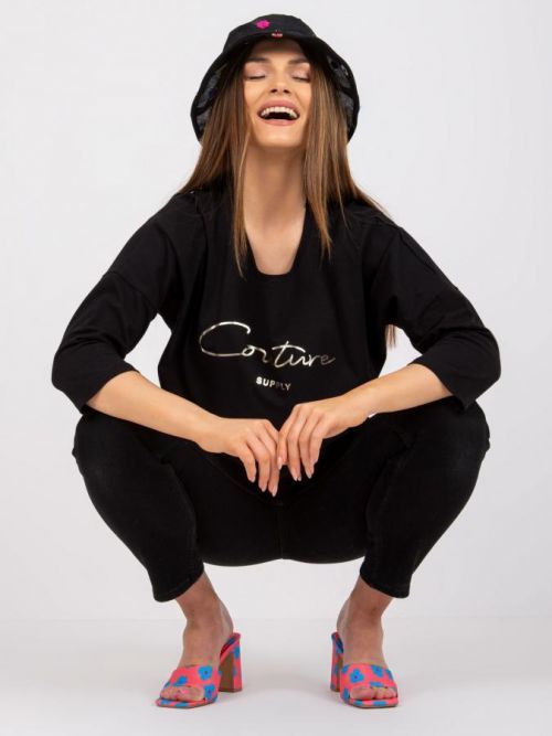 Blúzka-RV-BZ-7767.99-čierna S / M