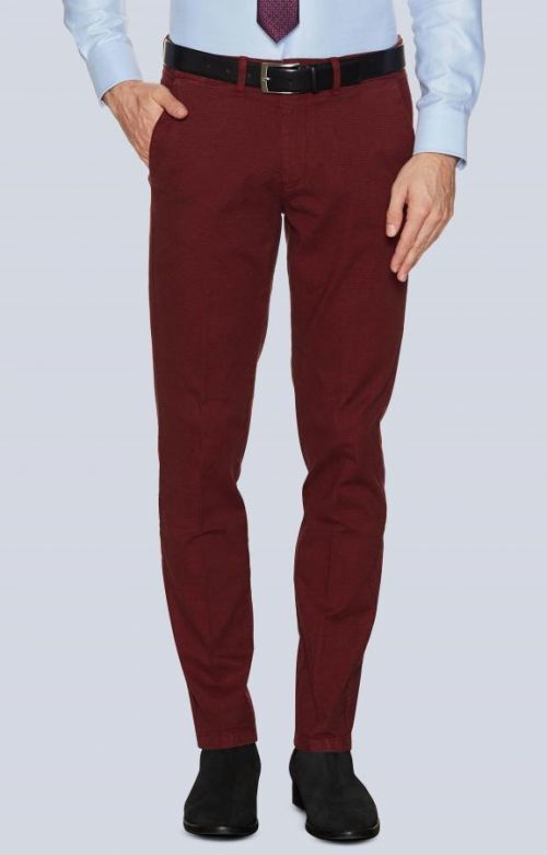 Pánské kalhoty XA9658 - Vistula 32 tm.red-black