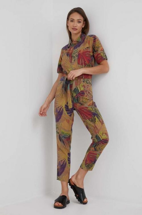 Overal Desigual zelená farba,