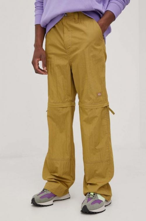 Nohavice Dickies pánske, zelená farba, rovné