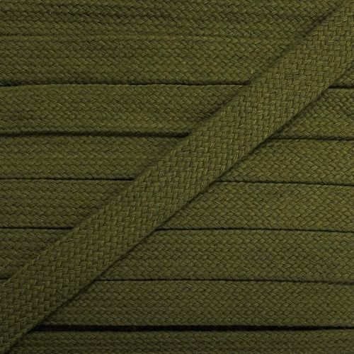 Bavlnená šnúra plochá 17 mm camo green