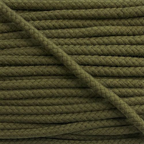 Bavlnená šnúra 8 mm camo green