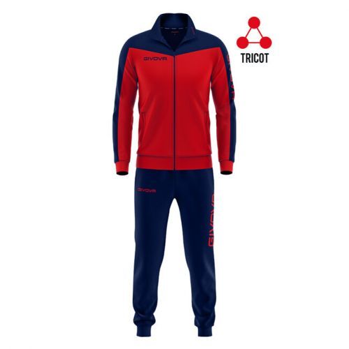 TUTA ROMA TRIACETATO ROSSO/BLU Tg. L