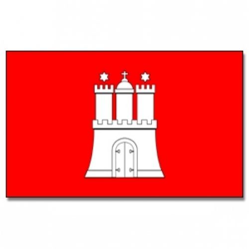 Vlajka Hamburg 30 x 45 cm na tyčke