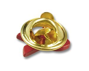 Odznak (pins) 13mm Stuha 3D plastová - červený