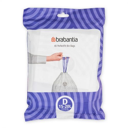 Sáčky do odpadkového koša D PERFECTFIT Brabantia 15-20 l, 40 ks