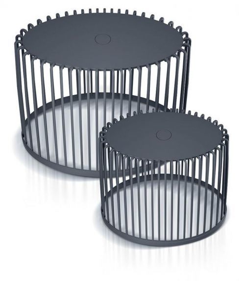 Set 2 univerzálních oválných košů CLUBO 30+55l antracit