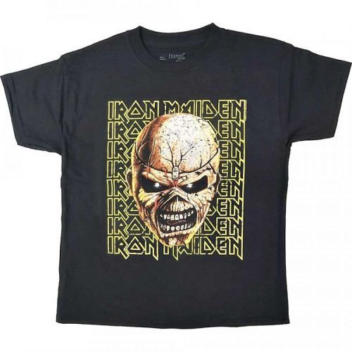 Iron Maiden tričko Big Trooper Head Čierna 12-14 rokov