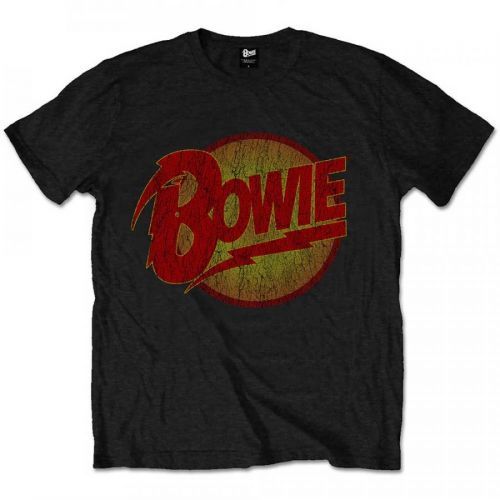 David Bowie tričko Vintage Diamond Dogs Logo Čierna 12-14 rokov