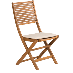 FIELDMANN Podsedák pre záhradnú stoličku krémový