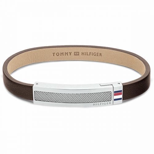 Tommy Hilfiger Moderný hnedý kožený náramok 2790397