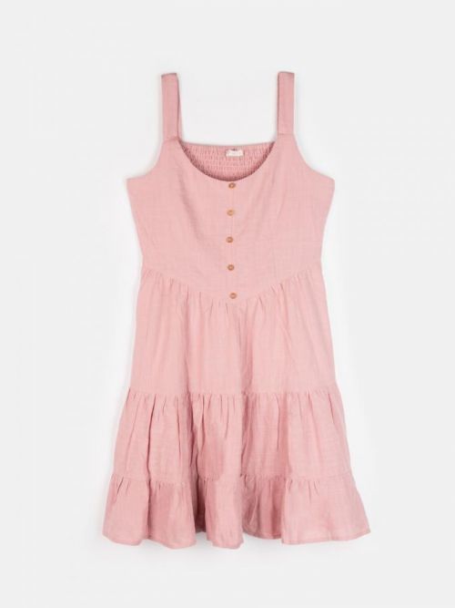 GATE Bavlnené šaty s volánmi