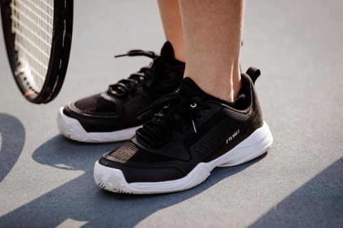 Detská šnurovacia obuv na tenis TS500 Fast Interstellar