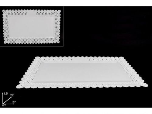 Podnos ozdob.okraj 22x37cm