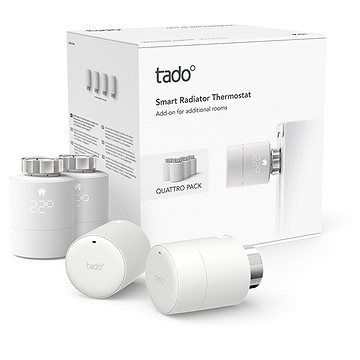 Tado Smart termostatická hlavica Quattro, prídavné zariadenie, súprava, 4 ks