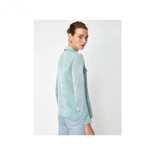 Koton Women's Aqua Green Shirt