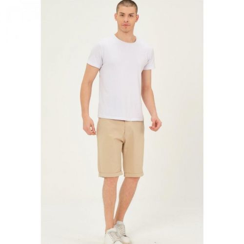 S0001 DEWBERRY XLEON MEN'S SHORTS-BEIGE