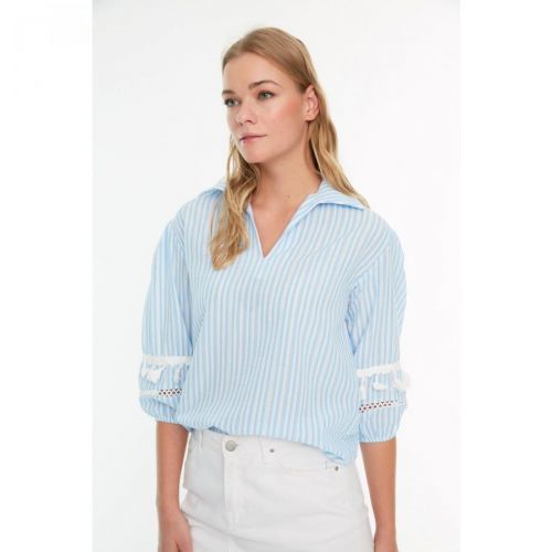 Trendyol Blue Striped Shirt