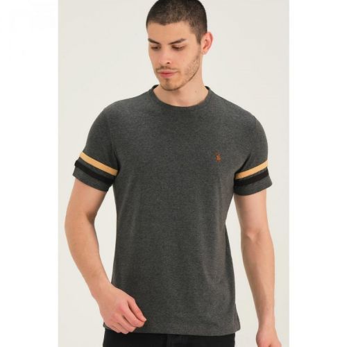 T8589 DEWBERRY MEN'S T-SHIRT-ANTHRACITIS