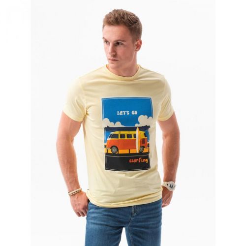 Ombre Clothing Men's printed t-shirt S1434 V-8B