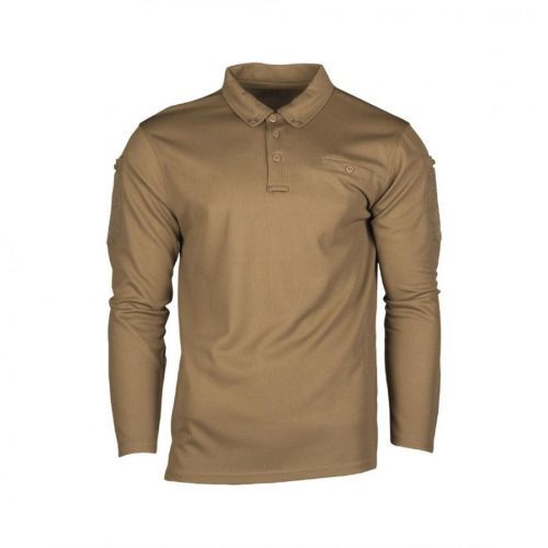 Polokošeľa Mil-Tec Long Quick Dry - coyote, L