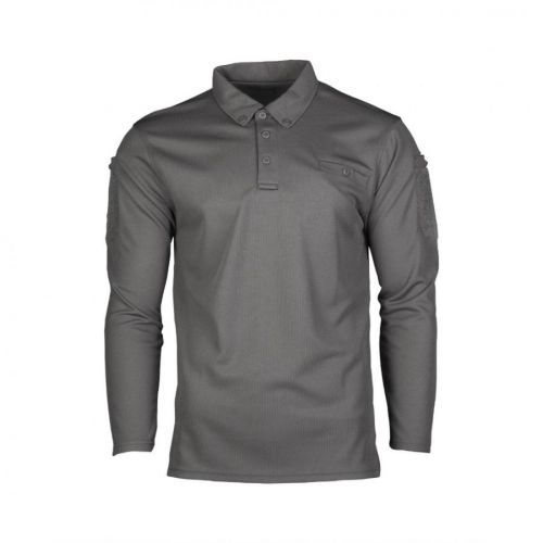 Polokošeľa Mil-Tec Long Quick Dry - sivá, 3XL
