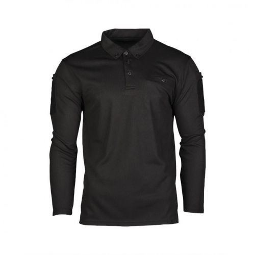 Polokošeľa Mil-Tec Long Quick Dry - čierna, S