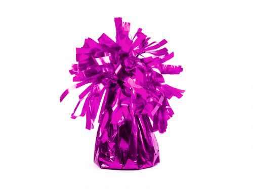 PartyDeco Fóliové závažie na balóny - tmavoružové