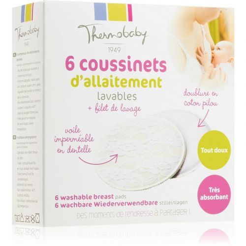 Thermobaby Breastfeeding textilné vložky do podprsenky 6 ks