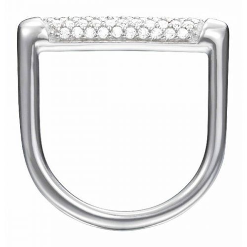 Esprit Moderný strieborný prsteň s kryštálmi ESRG92708A 53 mm