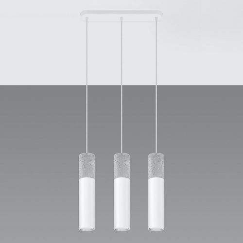 Závesná lampa Pennala 3 biela