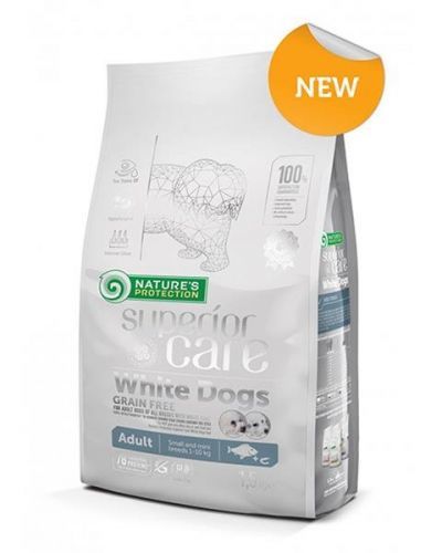 Natures P Superior care white dog GF adult white fish small&mini 10 kg