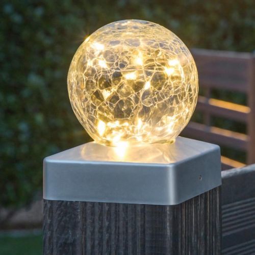 LED Solárne osvetlenie na plotové stĺpiky