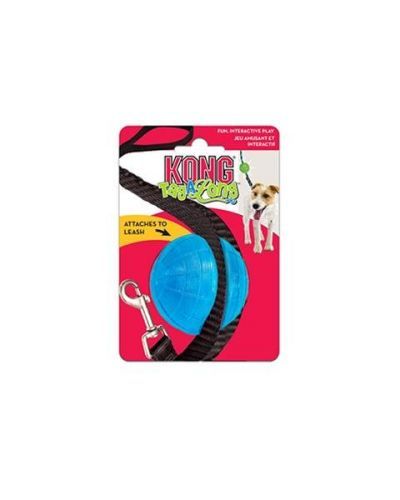 Hračka Kong guma TagALong Lopta na vodítko M