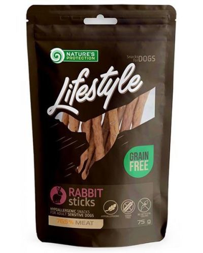 Pamlsok Natures P Lifestyle dog rabbit sticks 12x75 g