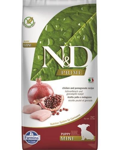Farmina N&D dog PRIME (GF) puppy mini & medium, chicken & pomegranate 7 kg