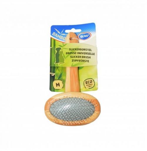 Hrebeň DUVO+ uhladzovač kefa bambus Medium 18 x 10 cm