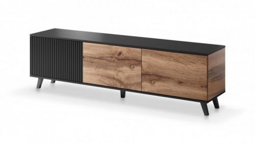 TV stolek Rakom 180 cm dub votan/černý