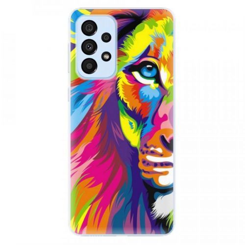 Odolné silikónové puzdro iSaprio - Rainbow Lion - Samsung Galaxy A33 5G