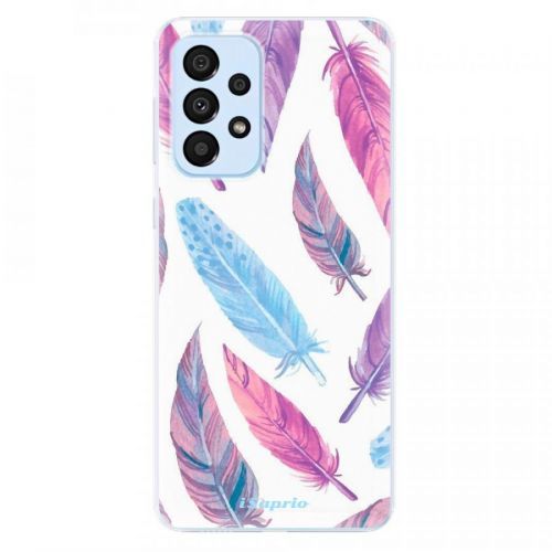Odolné silikónové puzdro iSaprio - Feather Pattern 10 - Samsung Galaxy A33 5G