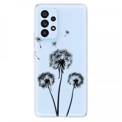 Odolné silikónové puzdro iSaprio - Three Dandelions - black - Samsung Galaxy A53 5G