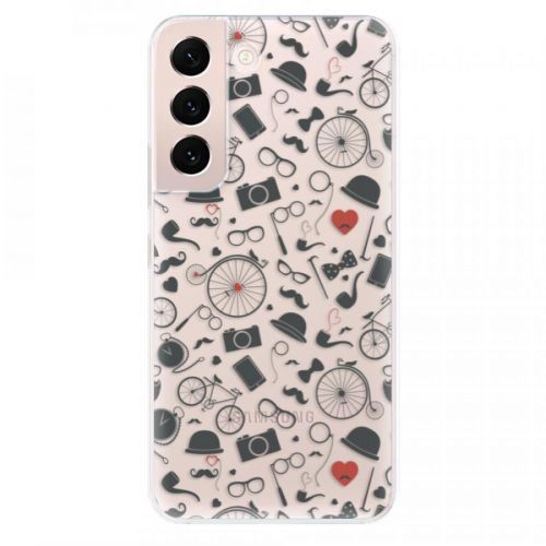 Odolné silikónové puzdro iSaprio - Vintage Pattern 01 - black - Samsung Galaxy S22 5G